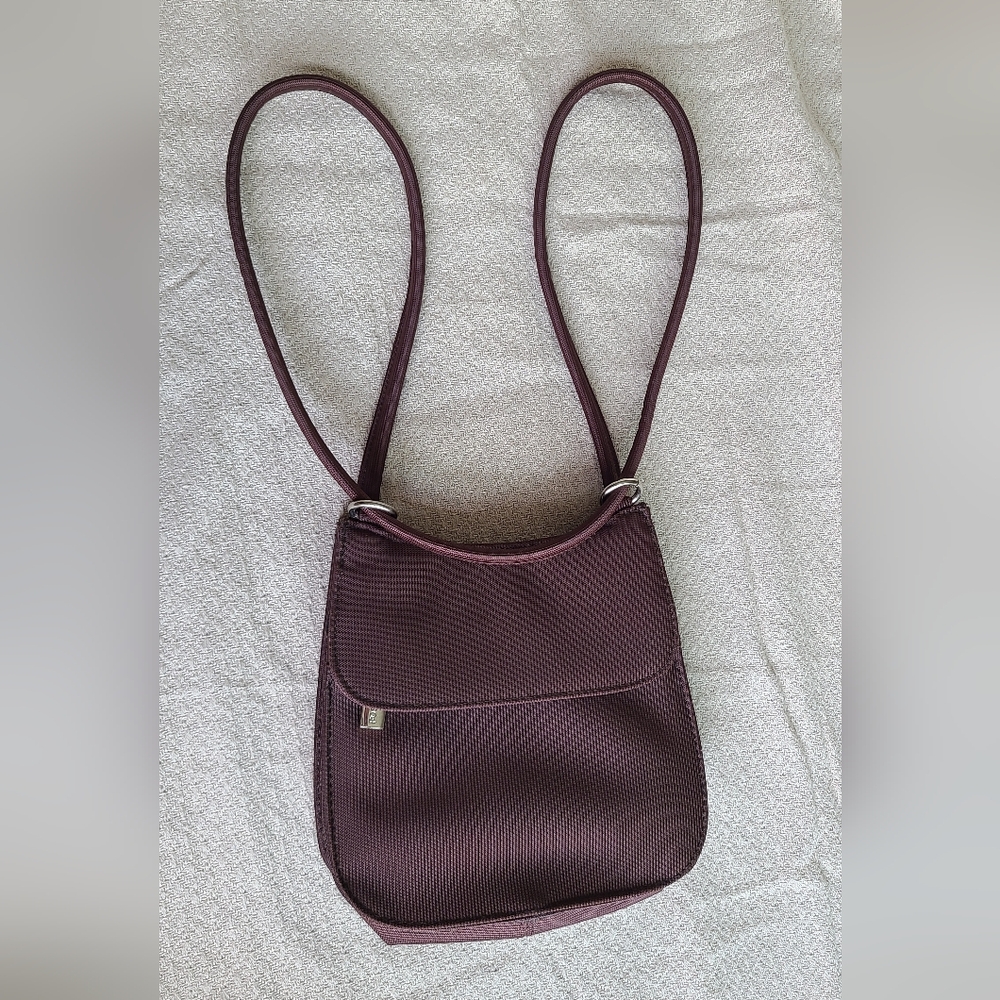 Fossil Handbag Crossbody Multistrap Brown Nylon